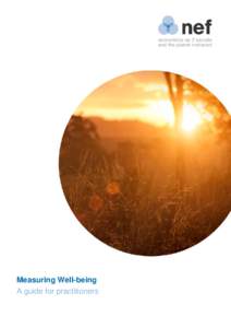 Measuring Well-being A guide for practitioners Contents About this handbook................................................................................ 4 Measuring well-being at BIG – A Case Study ................