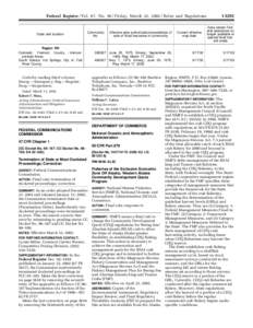 Federal Register / Vol. 67, No[removed]Friday, March 22, [removed]Rules and Regulations  Community No.  State and location