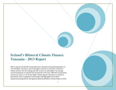 Ireland’s Bilateral Climate Finance Tanzania[removed]Report