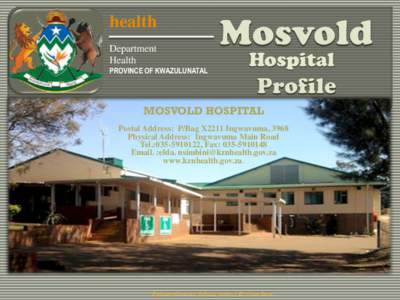 health Department Health PROVINCE OF KWAZULUNATAL  Hospital