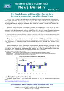 Statistics Bureau of Japan (SBJ)  News Bulletin May 26, 2014