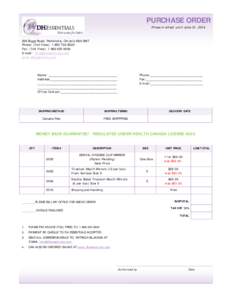 Purchase order (Blue Gradient design)