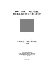 ISSN[removed]NORTHWEST ATLANTIC FISHERIES ORGANIZATION  Scientific Council Reports