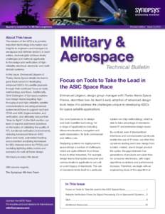 Quarterly newsletter for Mil/Aero engineers  About This Issue The mission of the MTB is to provide important technology information and insights to engineers and managers in