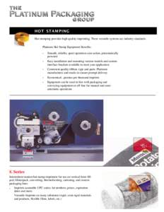 Hot stamping / Packaging and labeling / Imprinting / Label / Thermoforming / Genomic imprinting / Imprint / Technology / Business / Biology