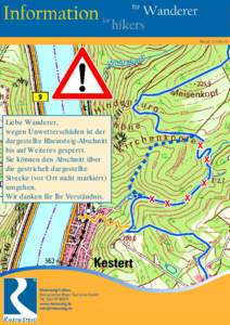 Stand: Liebe Wanderer, wegen Unwetterschäden ist der dargestellte Rheinsteig-Abschnitt bis auf Weiteres gesperrt.