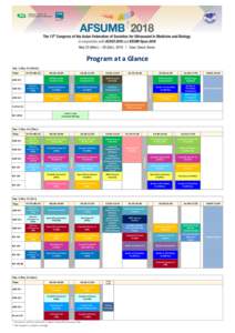 Program at a Glance Day 1_May 23 (Wed.) 12:00-13:10 15:00-16:30