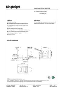 Single Level Surface Mount CBI Part Number: AA3528AVU/ASRS Super Bright Red Features