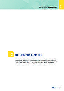 IBU DISCIPLINARY RULES  2