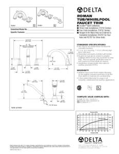 ROMAN TUB/WHIRLPOOL FAUCET TRIM T4751