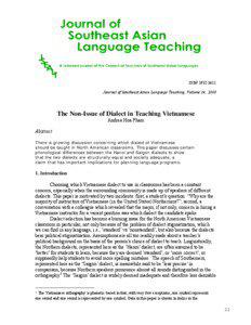 ISSN[removed]Journal of Southeast Asian Language Teaching, Volume 14, 2008