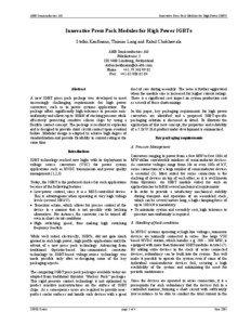 Electronic engineering / Technology / Insulated gate bipolar transistor / Transistor / Semiconductor package / High-voltage direct current / Field-effect transistor / Integrated circuit / Semikron / Semiconductor devices / Power electronics / Electronics