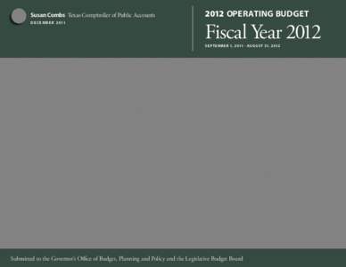 [removed]Agency Operating Budget