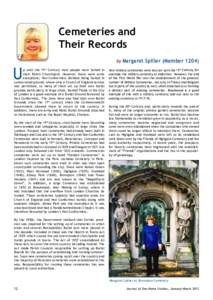 Cemeteries and Their Records by Margaret Spiller (MemberU