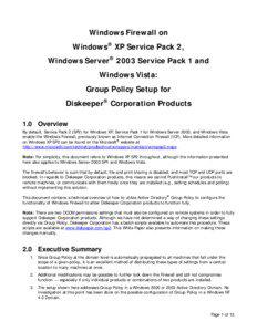 Diskeeper Corporation Group Policy Configureation