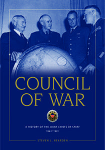 British and American combined Chiefs of Staff with President Franklin D. Roosevelt and Prime Minister Churchill. G.C. Marshall, Admiral W.D. Leahy, President Roosevelt, Prime Minister Churchill, Field Marshal Sir Alan Br