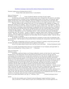 Southern Campaign American Revolution Pension Statements & Rosters Pension Application of Richard Keele S1977 Transcribed and annotated by C. Leon Harris State of Tennessee } Bedford County