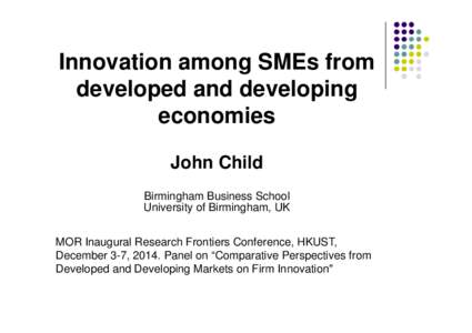 Knowledge economy / Competitiveness / Structure / Business / Environmental regulation of small and medium enterprises / MET3 / Design / Economics / Innovation