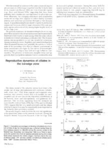 Microheterotroph abundance in the water column during the present study is within ranges reported from the Antarctic later in the season (von Brockeland from temperate regions (e.g., Beers and Stewart 1970), sugge