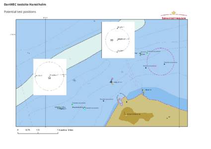 DanWEC testsite Hanstholm Potential test positions Potential test position  Potential test position