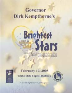 Table of Contents Letter from Governor Kempthorne ............................................................................. 3 Facts about the Brightest Stars Awards Program ..........................................
