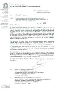 ANNEXE I  PROGRAMME DE BOURSES DE L’UNESO UNESCO/ISRAEL (MASHAV) PROGRAMME DE BOURSES COPARRAINEES[removed]Dans le dessein de renforcer les capacités des ressources