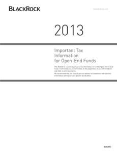 Funds / Financial services / Institutional investors / Money market fund / Subprime mortgage crisis / Mutual fund / BlackRock / Municipal bond / Income tax in the United States / Financial economics / Investment / Economics