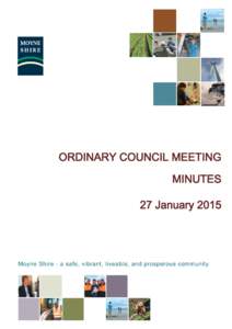 ORDINARY COUNCIL MEETING MINUTES 27 January 2015 INDEX