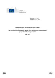 EUROPEAN COMMISSION Brussels, [removed]SWD[removed]final