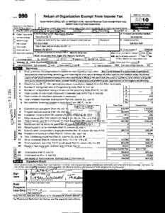 Form  OMB NoReturn of Organization Exempt From Income Tax