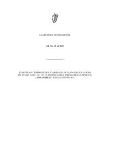 STATUTORY INSTRUMENTS.  S.I. No. 31 of 2015 ————————