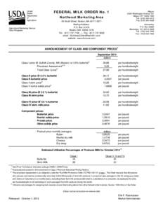 United States Department of Agriculture / Butter / Butterfat / Hundredweight / Skimmed milk / Skim / Powdered milk / Food and drink / Milk / Dairy products