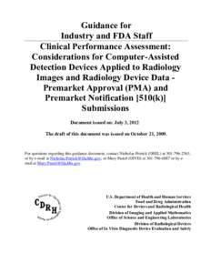 Microsoft Word - cdrh2011118 Clinical Perf Guidance.doc