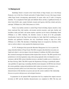 Geography of the United States / Bainbridge Island /  Washington / Earth / Geomorphology / Longshore drift / Fay Bainbridge State Park / Bulkhead / Kitsap Peninsula / Agate Pass / Physical geography / Coastal geography / Physical oceanography