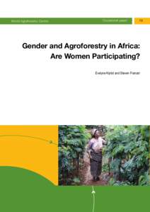 World Agroforestry Centre  Occasional paper 13