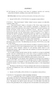 CHAPTER 13 AN ACT adjusting and clarifying certain State tax compliance standards and restricting certain State tax benefits, amending various parts of the statutory law. BE IT ENACTED by the Senate and General Assembly 