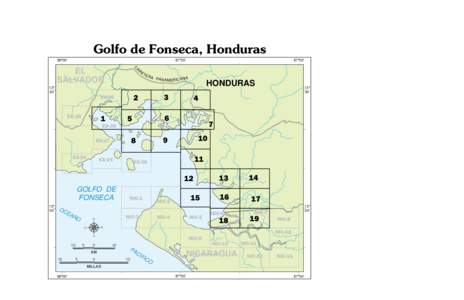 Index of Maps for the Honduras Portion of the Golfo de Fonseca ESI Atlas