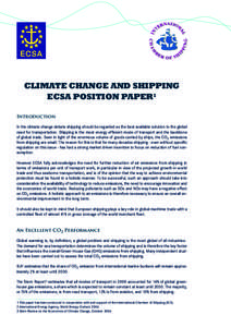 Carbon finance / Fuels / Environmental impact of transport / Emissions trading / International Chamber of Shipping / Biofuel / Kyoto Protocol / Diesel engine / Climate change mitigation / Environment / Sustainability / Climate change policy