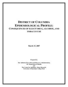 DISTRICT OF COLUMBIA EPIDEMIOLOGICAL PROFILE: