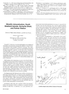 Covacevich, V. CFauna Valanginiana de Peninsula Byers, Isla Livingston, Antártica. Revista Geológica de Chile, 3, Elliot, D. H., and Askin, R. AGeologic studies in the South Shetland Islands and 