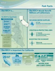 BDCP  Bay Delta Conservation Plan Fast Facts