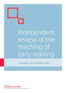 Linguistics / Learning / Applied linguistics / Synthetic phonics / Literacy / Independent review of the teaching of early reading / Jolly Phonics / Analytical phonics / Education / Phonics / Reading