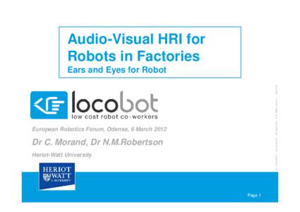 EuropeanRoboticsForum_CM_HWU [Read-Only] [Compatibility Mode]