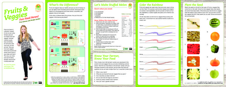 Dietetics / Fruits & Veggies – More Matters / Vegetable / Fruit / Watermelon / Apple / Cantaloupe / Sugar / Garden strawberry / Food and drink / Nutrition / Rosids