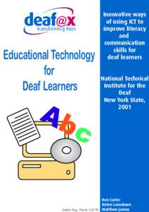 Educational Technology for Deaf Learners Ab c