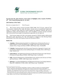 Biology / Sustainability / Climate change policy / International waters / Law of the sea / Coral reef / United Nations Environment Programme / United Nations Development Programme / Sustainable land management / United Nations Development Group / Environment / United Nations