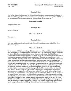 Microsoft Word - Demuth, Christopher Transcript.doc