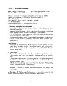 Government / Havana / Intergovernmental Panel on Climate Change / Climate change mitigation / Carlos Alzugaray Treto / José Luis Rodríguez García / Gulf of Mexico / Cuba / Socialism