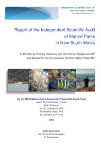 Report of the Independent Scientific Audit of Marine Parks in New South Wales