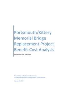 Vehicle miles traveled tax / Memorial Bridge / Economics / Benefit-cost ratio / Social discount rate / Maine / Value of time / Transport economics / Transport / Cost–benefit analysis